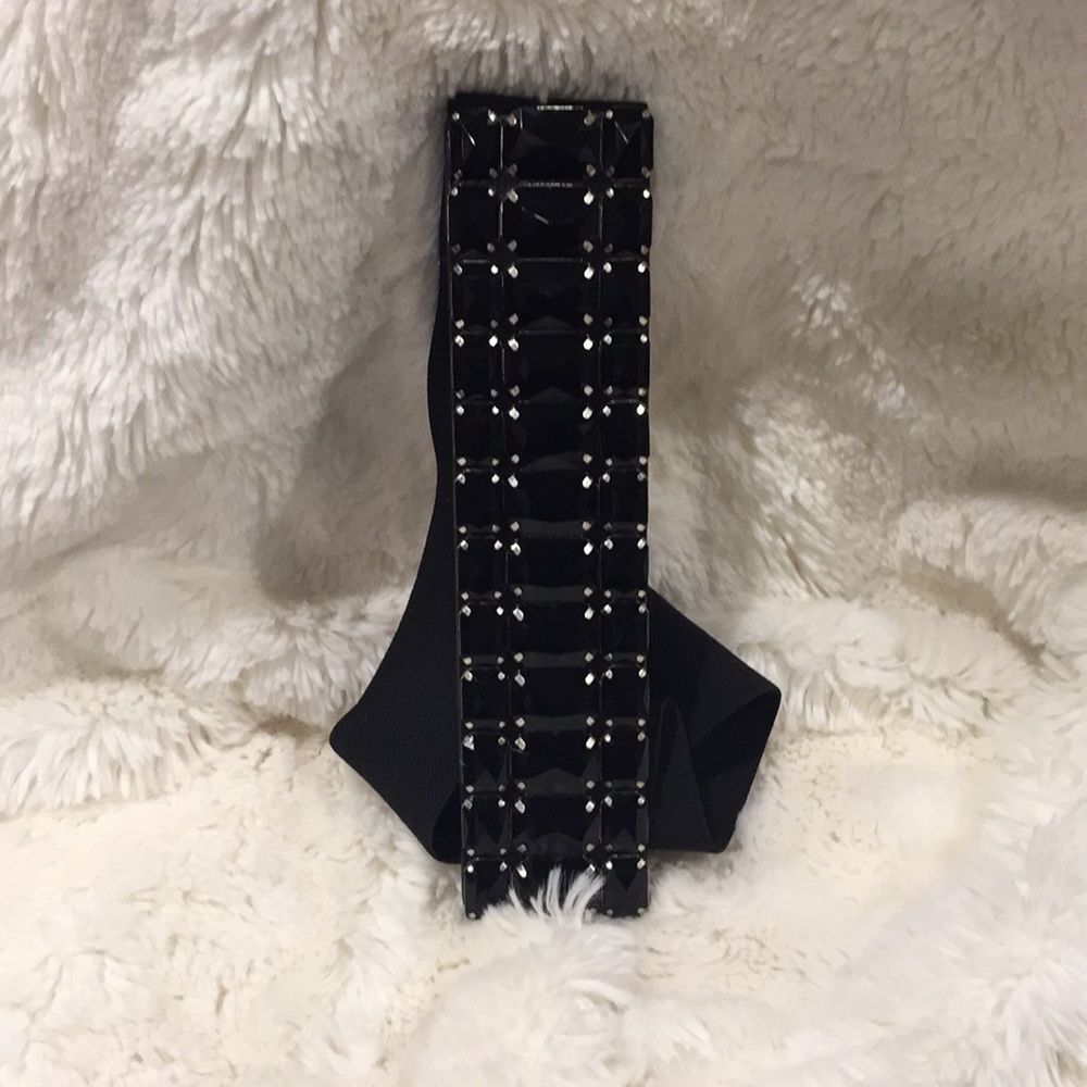 Black jeweled belt